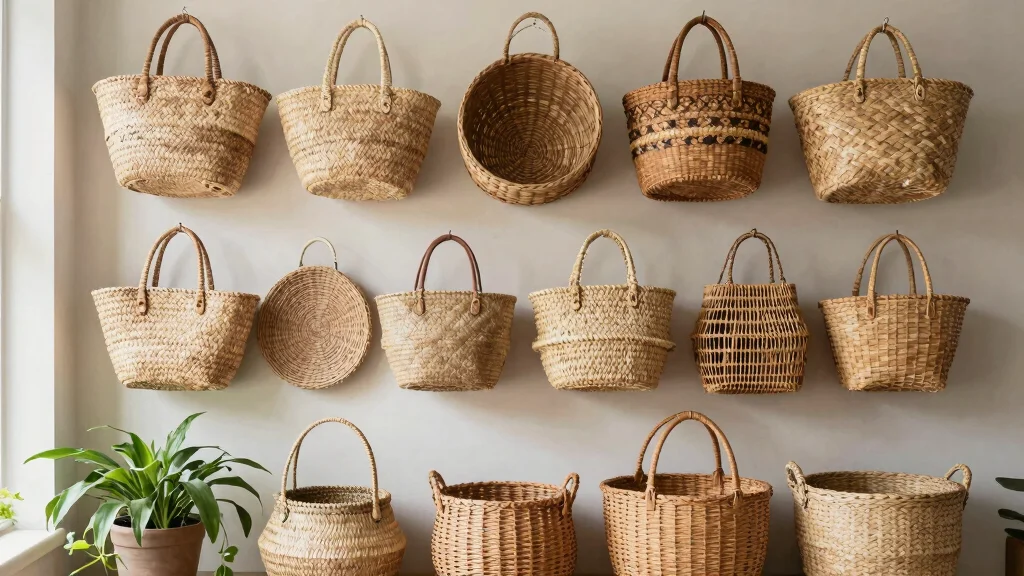 10 Woven Basket Wall Arrangement Ideas for a Natural Layered Look