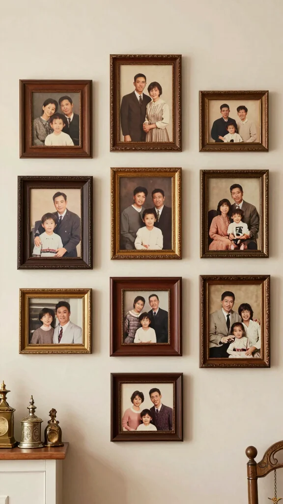 11 11x14 Picture Frame Wall Ideas for a Medium Impactful Wall Display - 11. The Family Heritage Wall 1