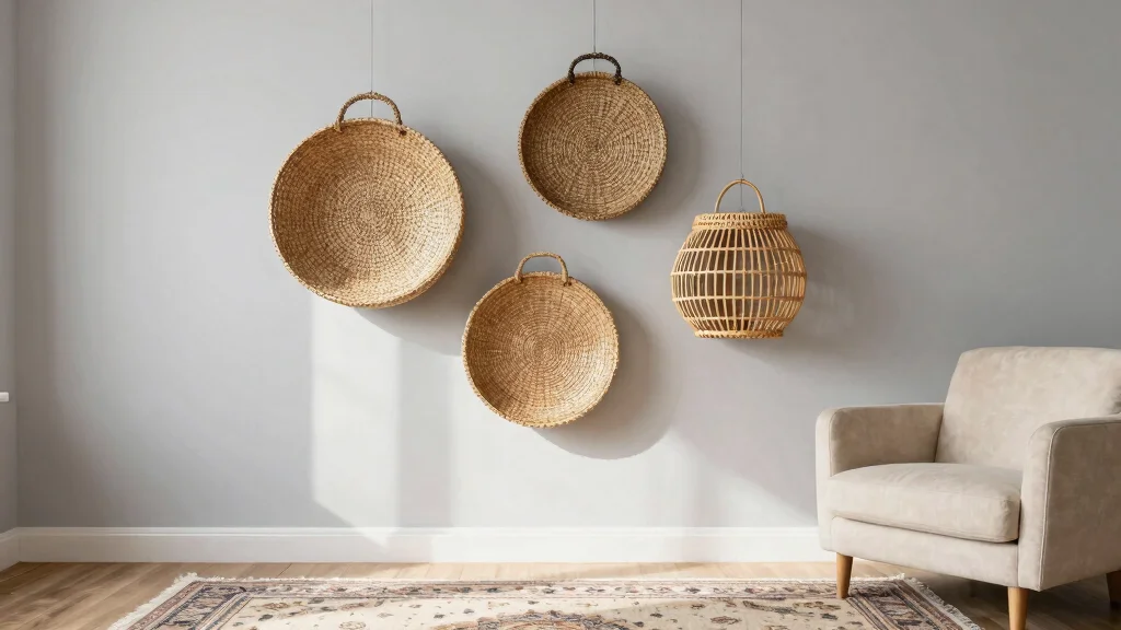 11 3-Basket Wall Arrangement Ideas for a Balanced Styled Display
