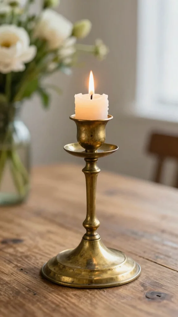11 Antique Candle Warmer Ideas for a Period-Inspired Character-Rich Home - 1. The Classic Brass Stand 1