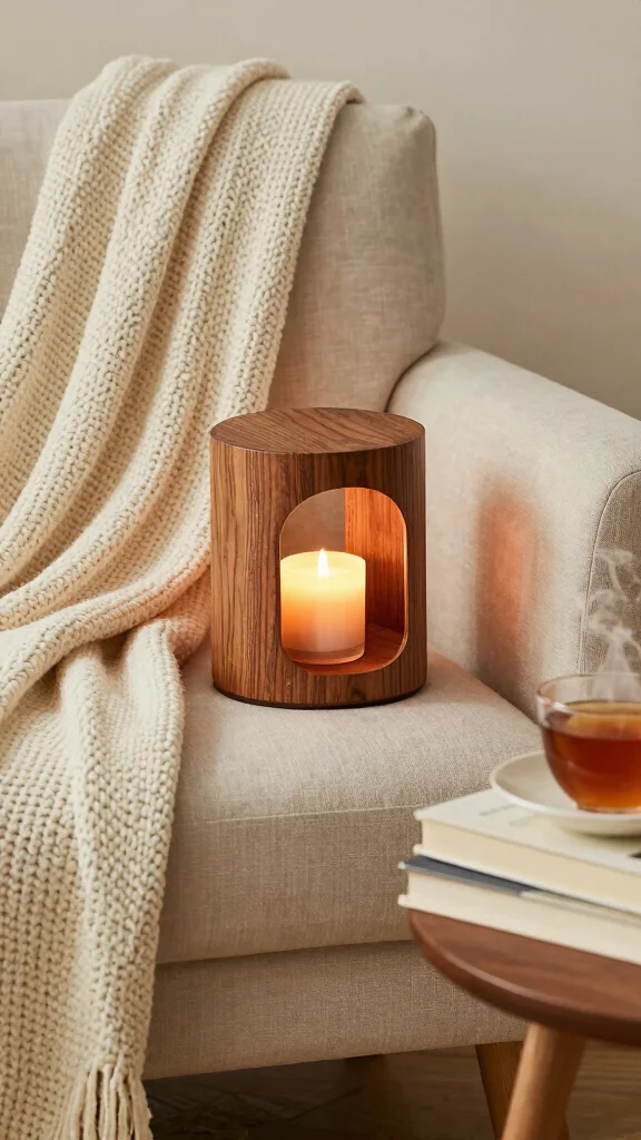 11 Antique Candle Warmer Ideas for a Period-Inspired Character-Rich Home - 6. Charming Wooden Candle Warmers 1