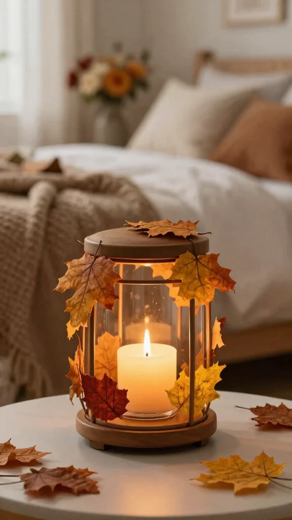 11 Bedroom Candle Warmer Ideas for a Relaxing Spa-Like Atmosphere - 10. Seasonal Candle Warmer Decor 1