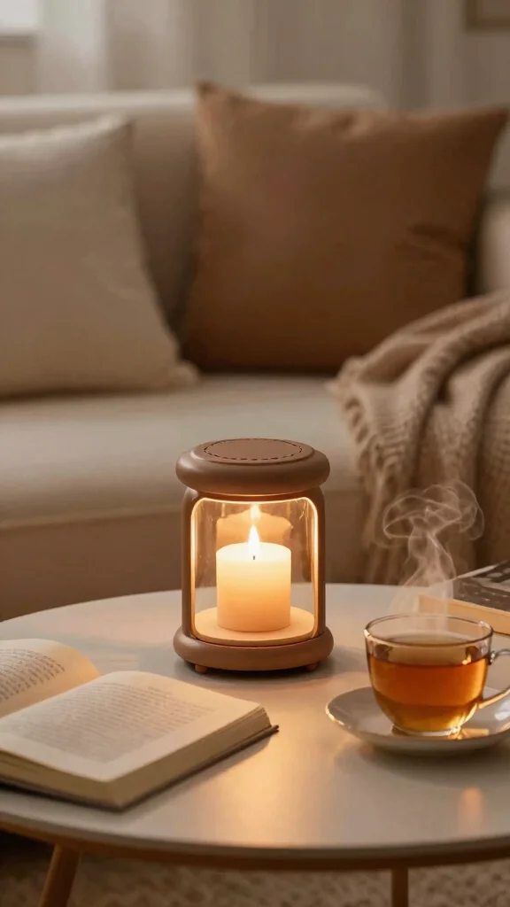 11 Bedroom Candle Warmer Ideas for a Relaxing Spa-Like Atmosphere - 11. Candle Warmers for Evening Rituals 1