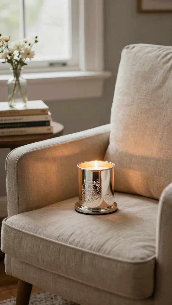 11 Silver Candle Warmer Ideas for a Cool Metallic Elegant Home Accent - 11. Personal Touches 1