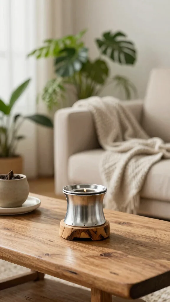 11 Silver Candle Warmer Ideas for a Cool Metallic Elegant Home Accent - 4. Nature-Inspired Accents 1