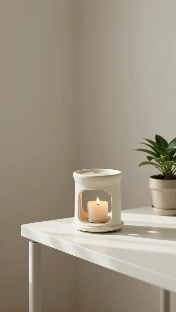 11 Vintage Candle Warmer Ideas for a Nostalgic Antique-Inspired Home Detail - 11. Minimalist Vintage Candle Warmers 1