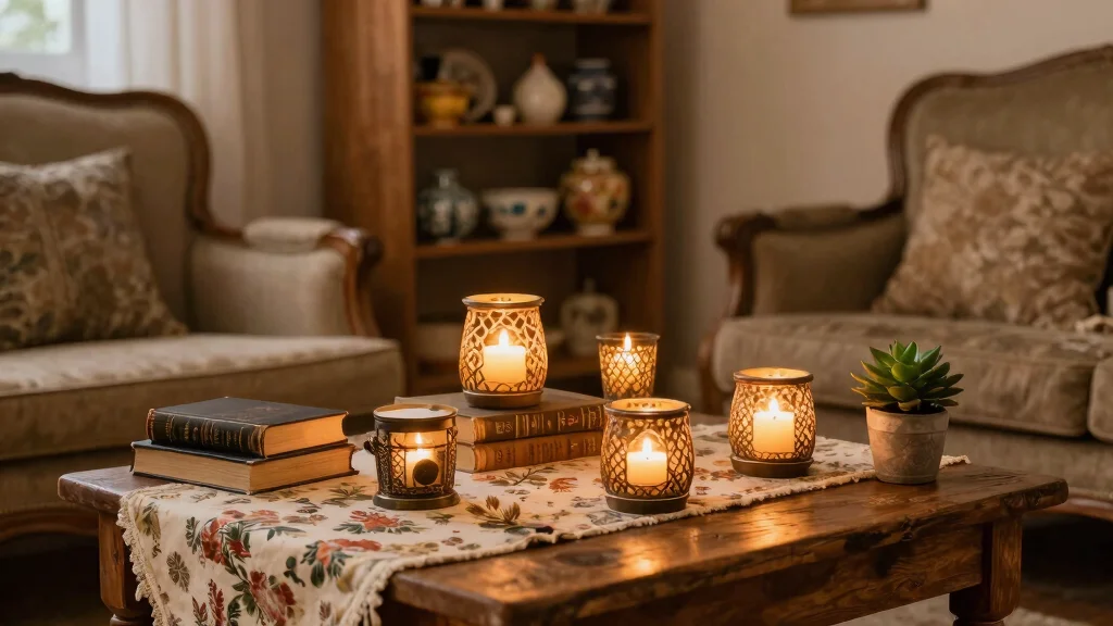 11 Vintage Candle Warmer Ideas for a Nostalgic Antique-Inspired Home Detail