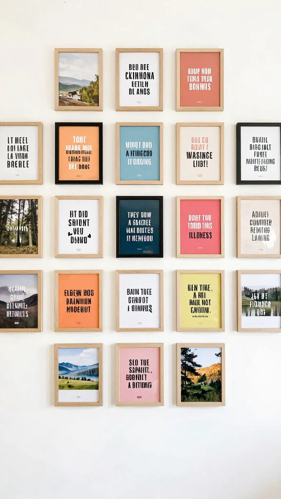 12 16x20 Picture Frame Wall Ideas for a Large-Format Statement Display - 11. Inspirational Quotes 1