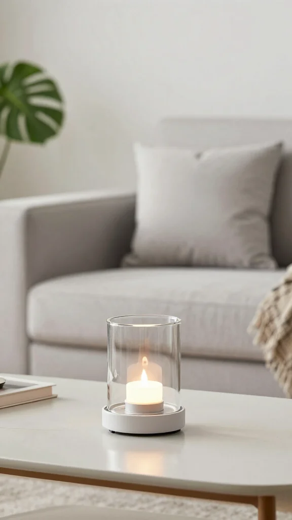 12 Aesthetic Candle Warmer Ideas for a Styled Mood-Setting Home Display - 1. Sleek Glass Cylinder Warmers 1