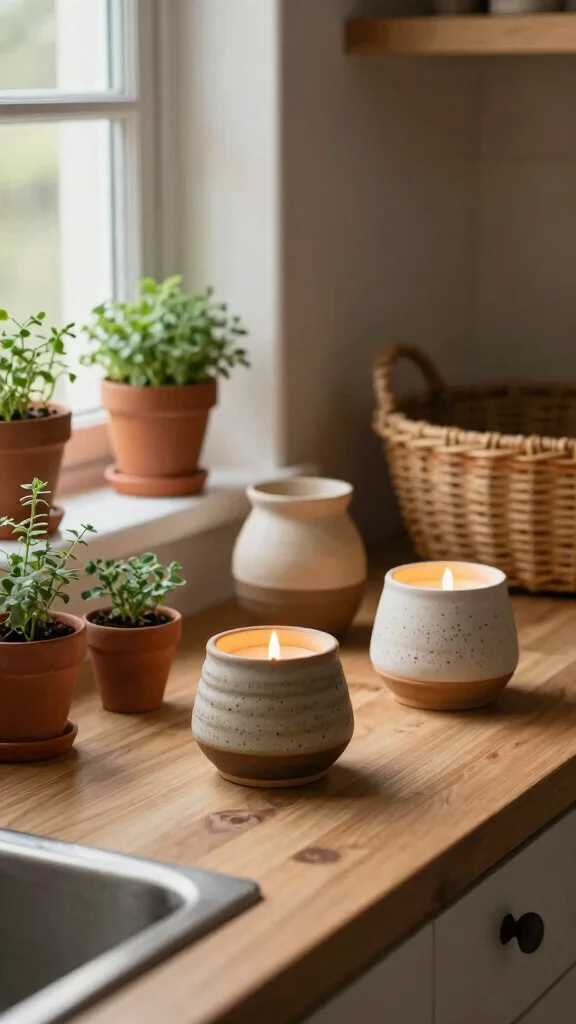 12 Aesthetic Candle Warmer Ideas for a Styled Mood-Setting Home Display - 2. Rustic Ceramic Warmers 1