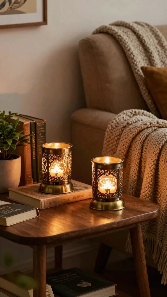 12 Aesthetic Candle Warmer Ideas for a Styled Mood-Setting Home Display - 4. Vintage-Inspired Warmers 1