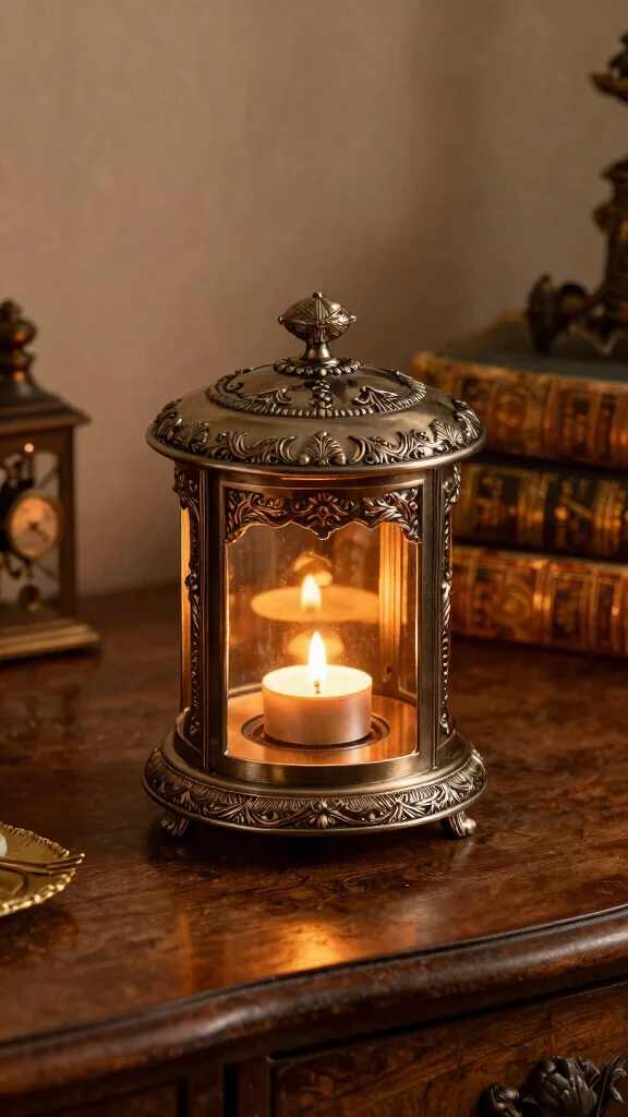 12 Aromatherapy Candle Warmer Ideas for a Calming Wellness-Focused Home - 8. Vintage-Inspired Candle Warmers 1