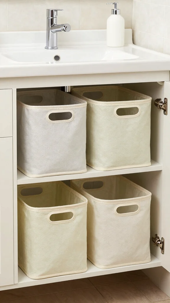 12 Bathroom Basket Ideas for Towels, Toiletries, and Tidy Surfaces - 11. Collapsible Storage Baskets 1