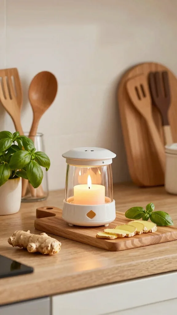 12 Best Scent Combinations for Candle Warmers That Fill Any Room - 12. Comforting Herbal: Ginger and Basil 1