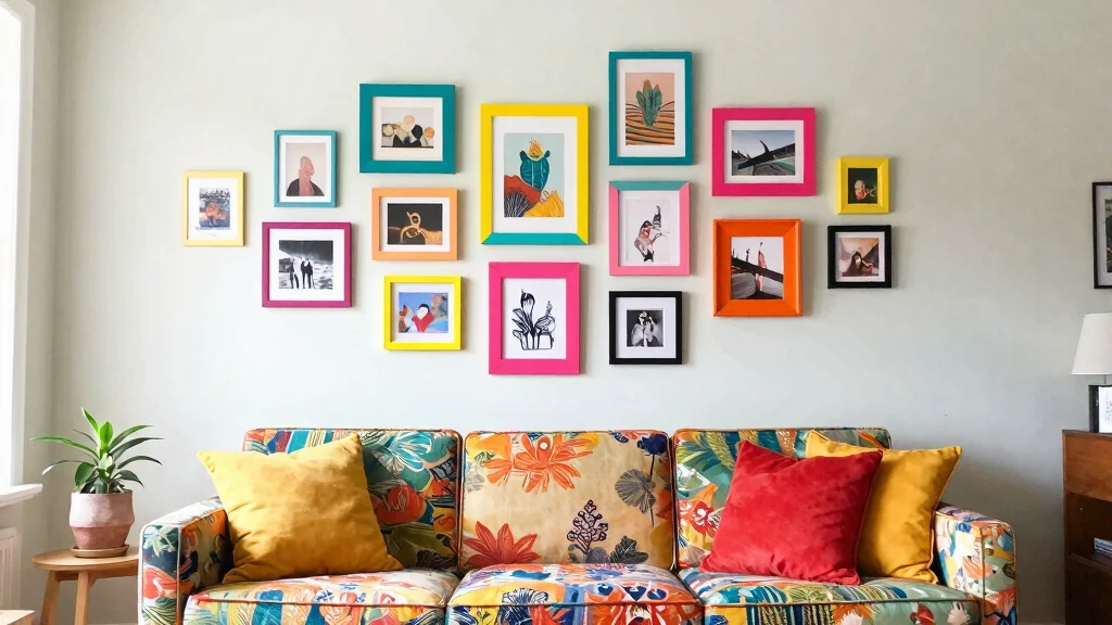 12 Colorful Picture Frame Ideas for a Bold Joyful Wall Display