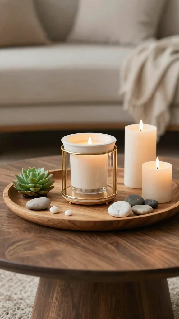 12 Creative Candle Warmer Ideas to Style Display and Use Every Day - 11. Candle Warmer and Decor Combo 1