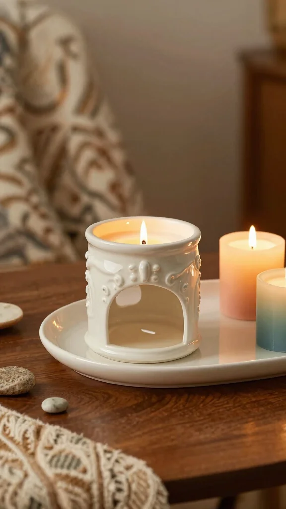 12 Creative Candle Warmer Ideas to Style Display and Use Every Day - 3. Elegant Ceramic Candle Warmer 1