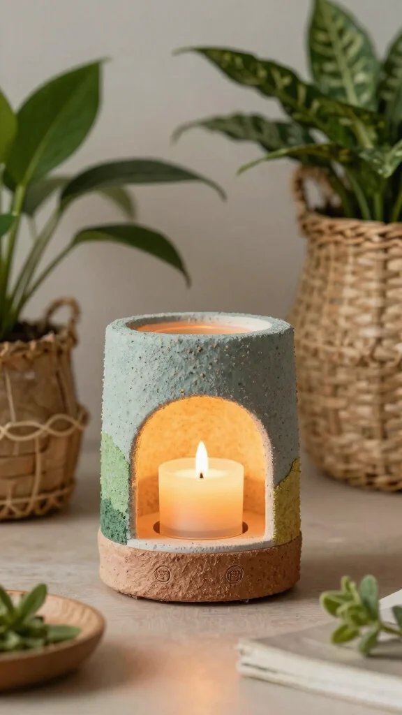 12 Creative Candle Warmer Ideas to Style Display and Use Every Day - 6. Eco-Friendly Recycled Material Warmers 1
