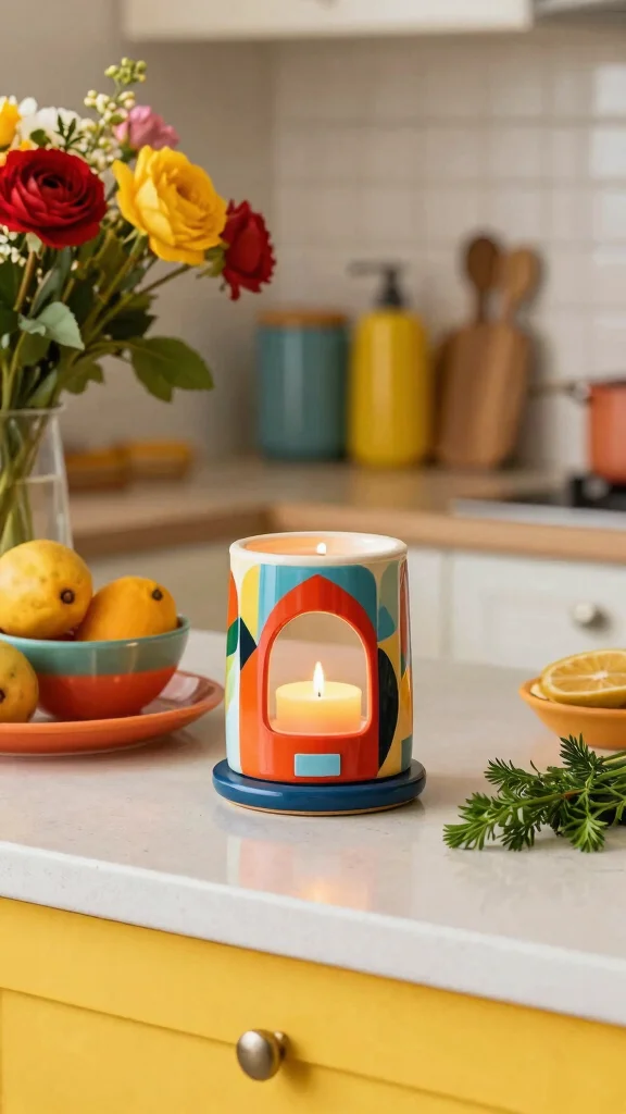 12 Creative Candle Warmer Ideas to Style Display and Use Every Day - 8. Colorful Patterned Candle Warmers 1