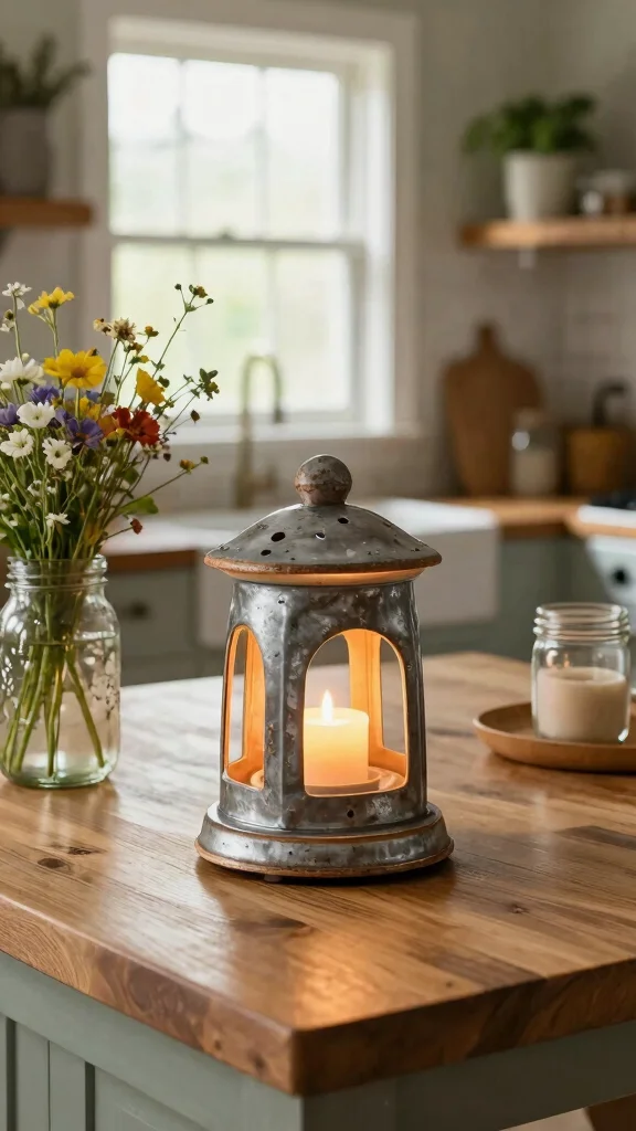 12 Cute Candle Warmer Ideas for a Charming Cozy Home - 7. Rustic Farmhouse Candle Warmers 1