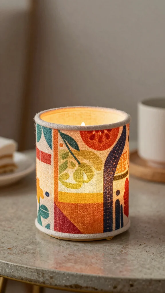 12 DIY Candle Warmer Ideas for Custom Handmade Scented Home Accents - 11. Fabric-Covered Warmer 1