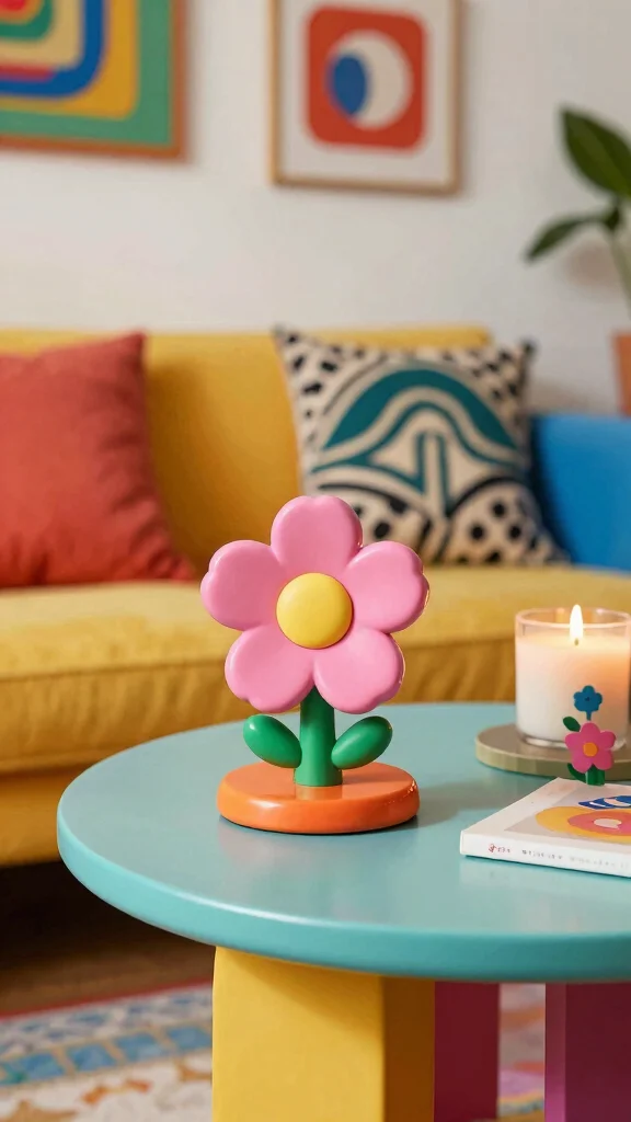 12 Flower Candle Warmer Ideas for a Whimsical Botanical Home Accent - 12. Fun and Funky Flower Candle Warmer 1