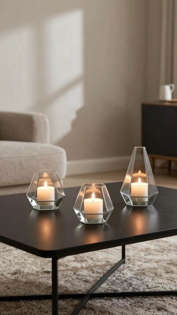 12 Glass Candle Warmer Ideas for a Delicate Light-Catching Glow - 3. Geometric Glass Warmers 1