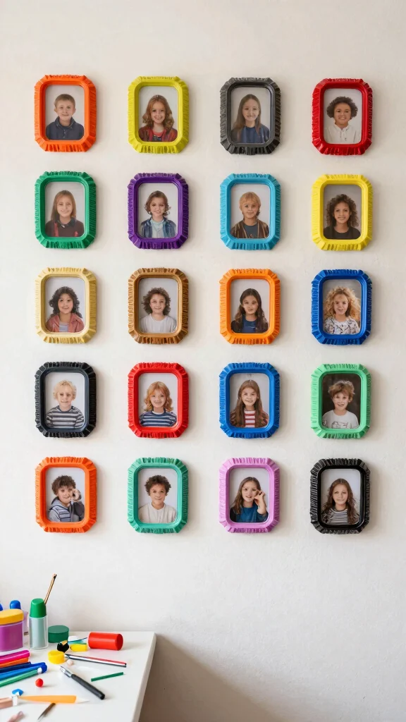 12 Handmade Picture Frame Ideas for One-of-a-Kind Personal Wall Art - 11. Bottle Cap Frames 1