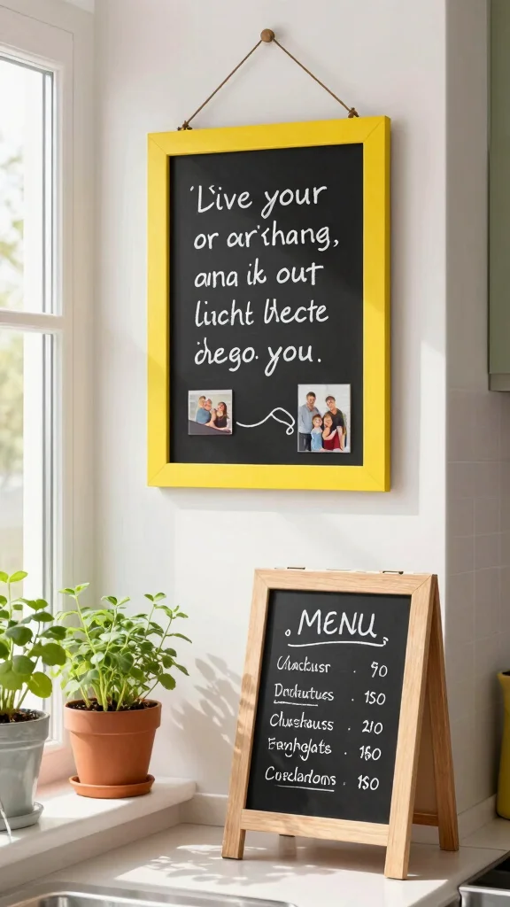 12 Handmade Picture Frame Ideas for One-of-a-Kind Personal Wall Art - 9. Chalkboard Frames 1