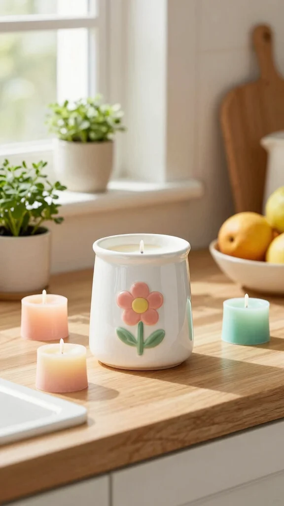 12 Kitchen Candle Warmer Ideas for a Scented Cozy Cooking Space - 1. Elegant Ceramic Warmers 1