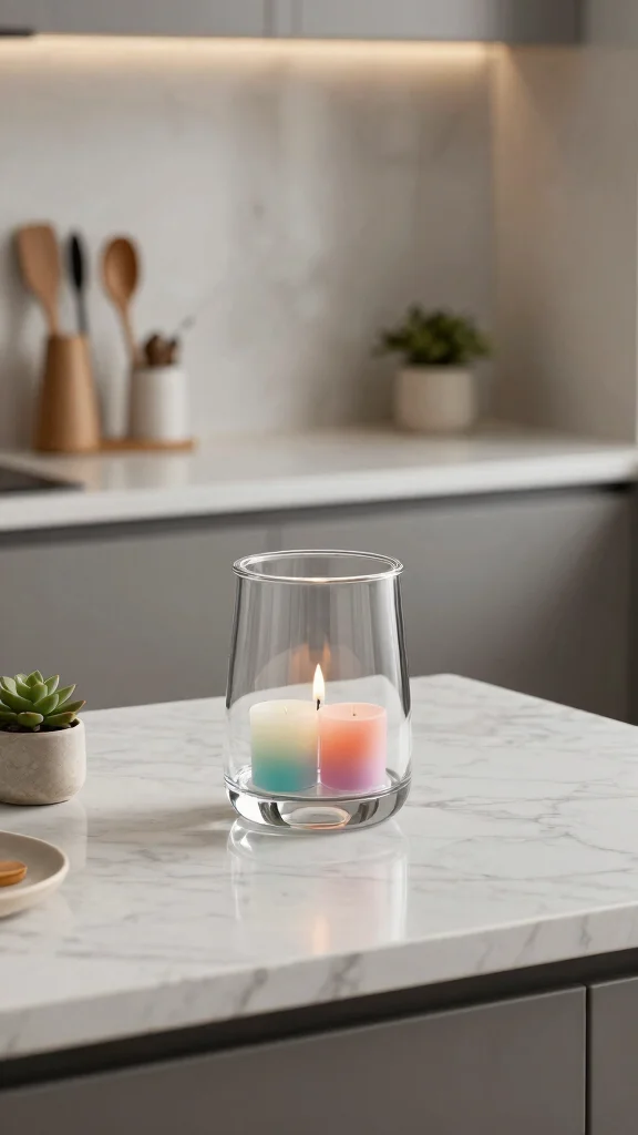 12 Kitchen Candle Warmer Ideas for a Scented Cozy Cooking Space - 3. Minimalist Glass Warmers 1