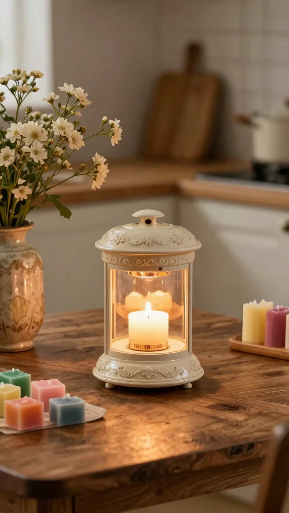 12 Kitchen Candle Warmer Ideas for a Scented Cozy Cooking Space - 4. Vintage-Inspired Warmers 1