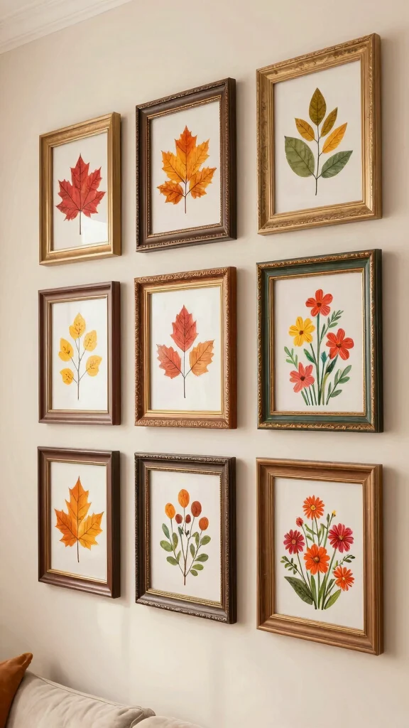 12 Large Picture Frame Ideas for a Bold Statement-Making Wall Display - 12. Seasonal Displays 1