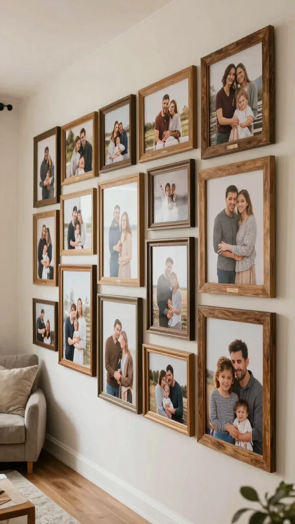 12 Large Picture Frame Ideas for a Bold Statement-Making Wall Display - 4. Storytelling Frames 1