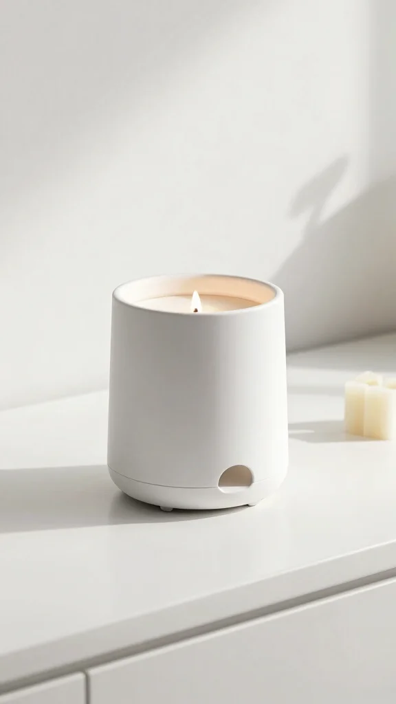 12 Modern Candle Warmer Ideas for a Clean Minimal Design-Forward Home - 8. Minimalist LED Candle Warmers 1