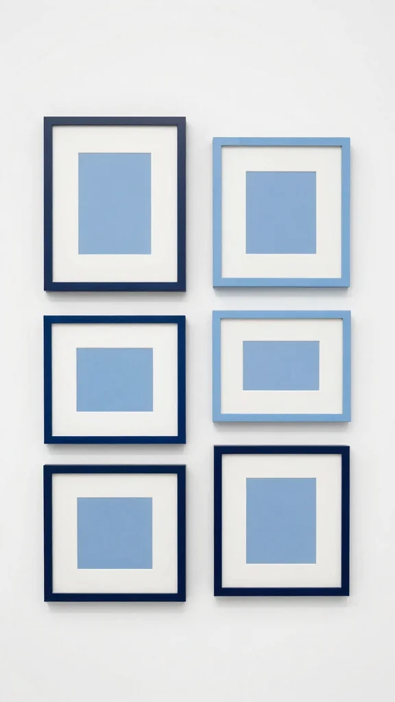 12 Painted Picture Frame Ideas to Refresh Upcycle and Personalize - 8. Monochromatic Magic 1