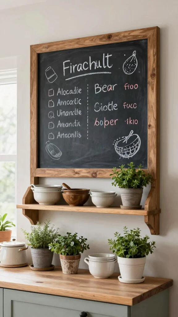 12 Picture Frame Molding Ideas for a Built-In Architectural Wall Detail - 11. Chalkboard Frame Feature 1