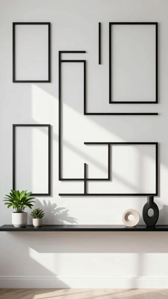 12 Picture Frame Molding Ideas for a Built-In Architectural Wall Detail - 3. Geometric Patterns 1