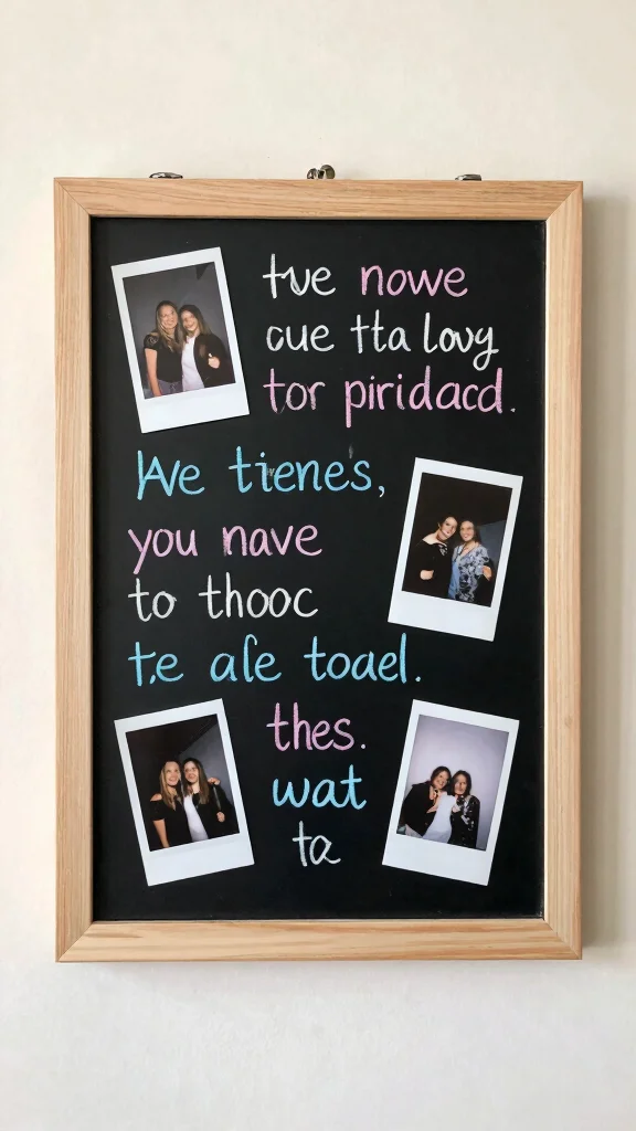 12 Polaroid Picture Frame Ideas for a Fun Nostalgic Photo Display - 10. Chalkboard Frame Display 1