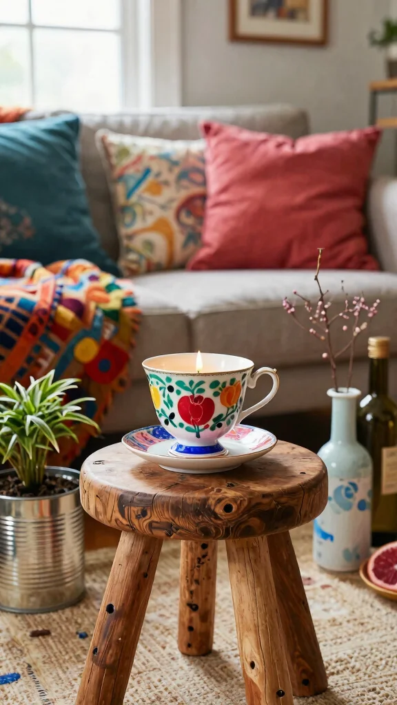 12 Pretty Candle Warmer Ideas for a Beautiful Scented Home Display - 8. Unique Upcycled Warmers 1