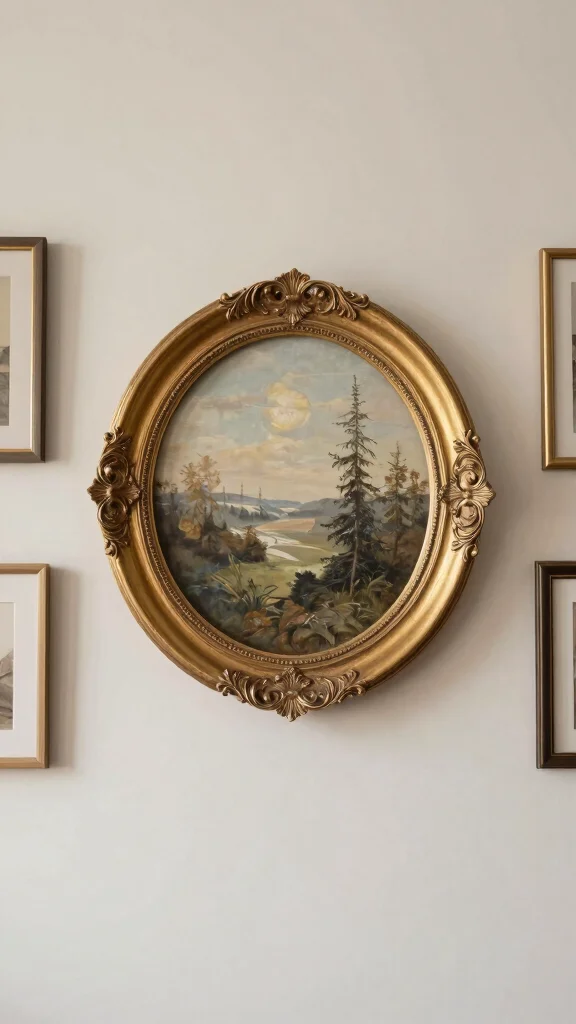 12 Round Picture Frame Ideas for a Soft Sculptural Wall Detail - 9. Statement Pieces 1