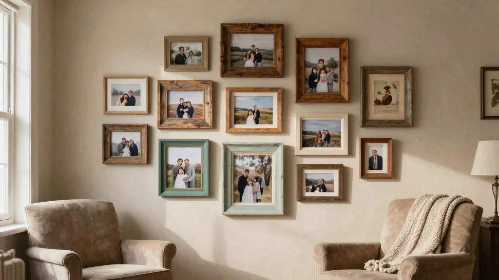 12 Rustic Picture Frame Ideas for a Warm Textured Wall Display