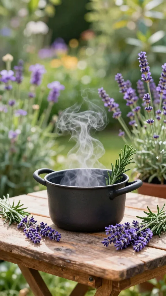 12 Simmer Pot Candle Warmer Ideas for an All-Natural Aromatic Home - 3. Lavender and Rosemary Bliss 1