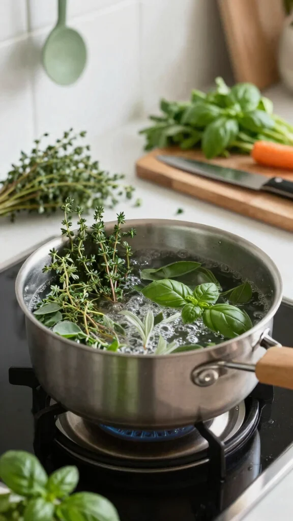 12 Simmer Pot Candle Warmer Ideas for an All-Natural Aromatic Home - 7. Herbal Harmony Simmer Pot 1