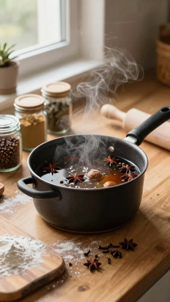 12 Simmer Pot Recipes for Candle Warmers for a Natural Fragrant Home - 4. Cozy Spice Blend 1