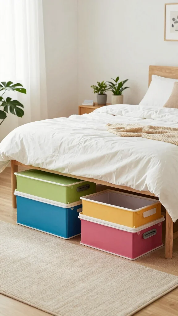 12 Under-Bed Basket Ideas for Hidden Accessible Off-Season Storage - 9. Collapsible Storage Boxes 1