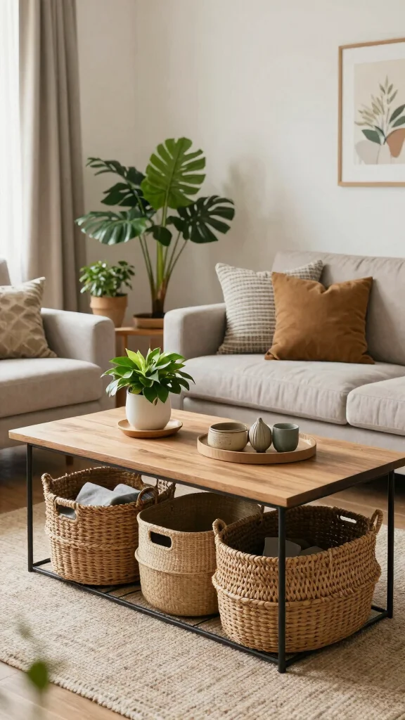 12 Under-Coffee Table Basket Ideas for Easy Living Room Storage - Conclusion 1