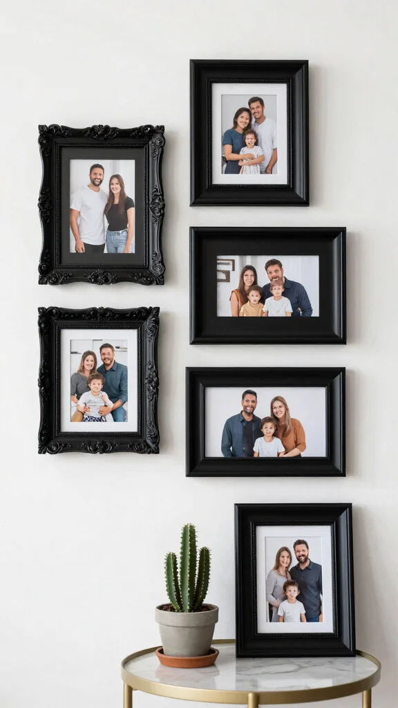 12 Unique Picture Frame Ideas That Stand Out on Any Wall - 6. Thrifted Frame Makeover 1