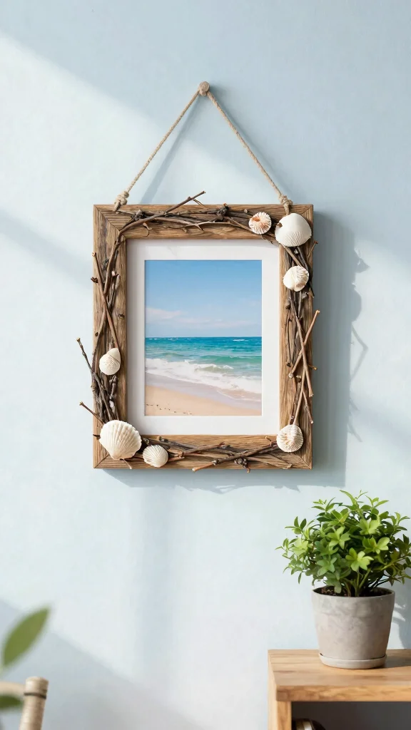 12 Unique Picture Frame Ideas That Stand Out on Any Wall - 8. Nature-Inspired Picture Frames 1