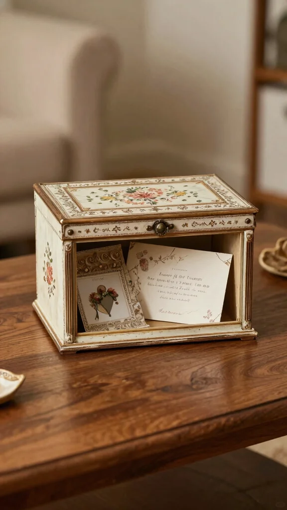 12 Vintage Picture Frame Ideas for Walls, Shelves, and Mantles - 12. Vintage Frame Keepsake Box 1
